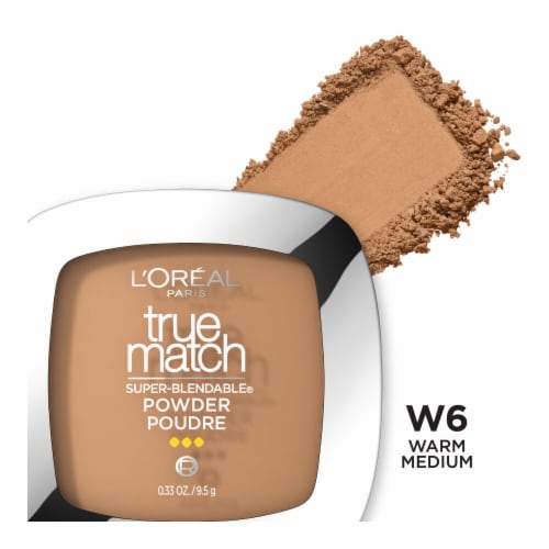 L'Oreal Paris True Match Sun Beige Super-Blendable Oil Free Makeup Powder Perspective: front