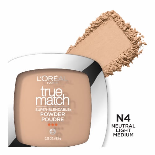 L'Oreal Paris True Match Buff Beige Super-Blendable Oil Free Makeup Powder Perspective: front