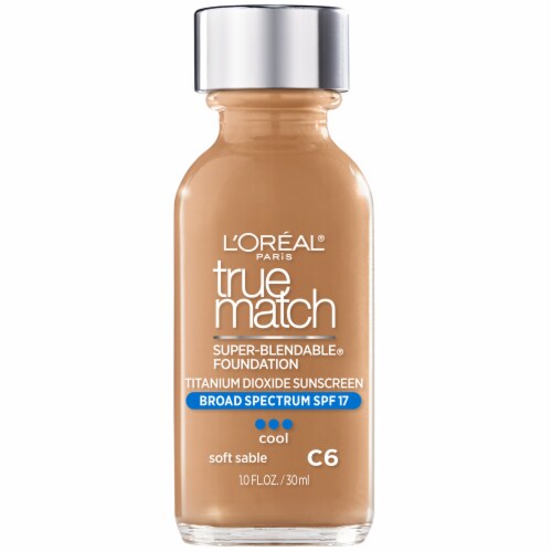 L'Oreal Paris True Match Soft Sable Super Blendable Foundation Perspective: front