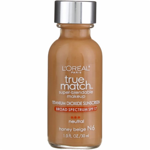 L'Oreal® Paris True Match Super Blendable® Neutral Honey Beige N6 Liquid Foundation Perspective: front