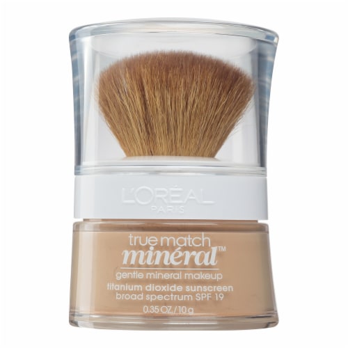 L'Oreal Paris True Match Loose Powder Mineral Foundation Creamy Natural Perspective: front