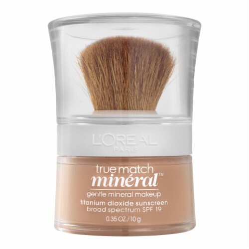 L'Oreal Paris True Match Loose Powder Mineral Foundation Buff Beige Perspective: front