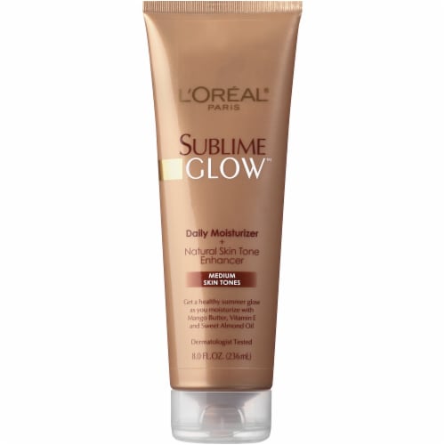 L'Oreal® Paris Sublime Glow Medium Skin Tones Daily Moisturizer + Skin Tone Enhancer Perspective: front