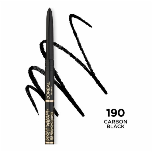 L'Oreal Paris Pencil Perfect Carbon Black Self-Advancing Eyeliner Perspective: front