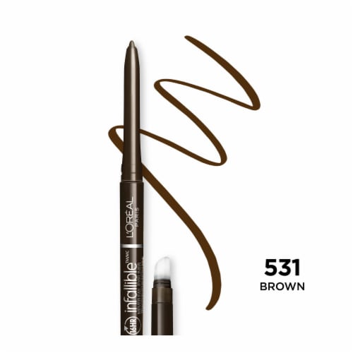 L'Oreal Paris Infallible Brown Never Fail Pencil Eyeliner Built in Sharpener, oz - City Market