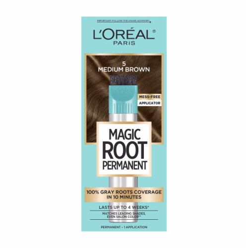 L'Oreal Paris Magic Root Rescue Root Coloring Kit Permanent 5 Medium Brown Perspective: front