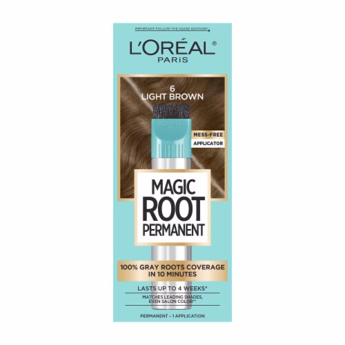 L'Oreal Paris Magic Root Rescue Root Coloring Kit Permanent 6 Light Brown Perspective: front