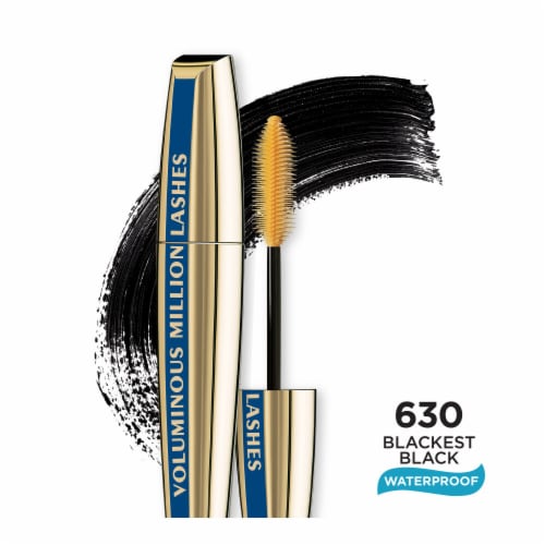 L'Oreal Paris Voluminous Million Lashes Mascara Waterproof 630 Blackest Black Perspective: front