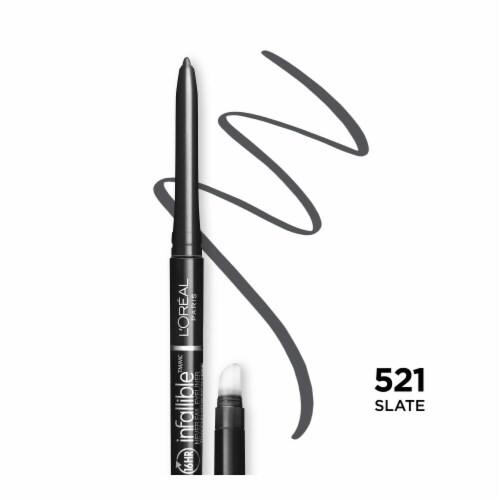 L'Oreal Paris Infallible Never Fail Pencil Eyeliner 521 Slate Perspective: front