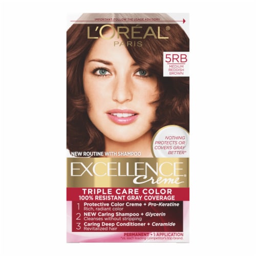 Kroger L Oreal Paris Excellence Medium Reddish Brown 5rb Hair Creme 1 Ct