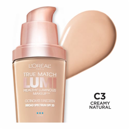 L'Oreal Paris True Match Lumi Foundation C3 Creamy Natural Perspective: front