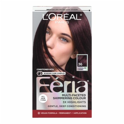 Smith S Food And Drug L Oreal Paris Feria Chocolate Cherry Deep Burgundy Brown 36 Permanent Hair Colour Gel 1 Ct