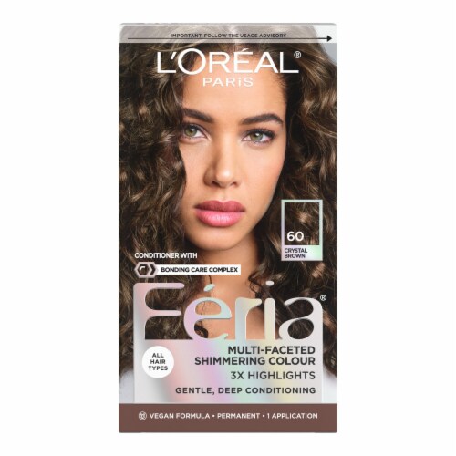L'Oreal Paris Feria Permanent Hair Color 60 Crystal Brown Perspective: front