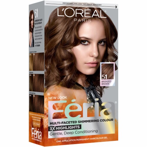 L'Oreal Feria 51 Bronzed Brown Hair Color, 1 ct - Ralphs