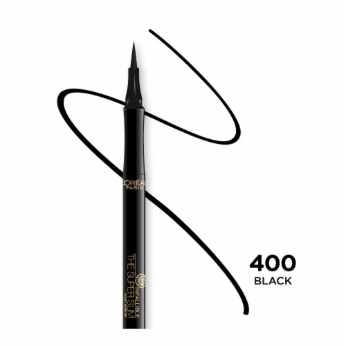 L'Oreal Paris Infallible Super Slim Liquid Eyeliner 400 Black Perspective: front