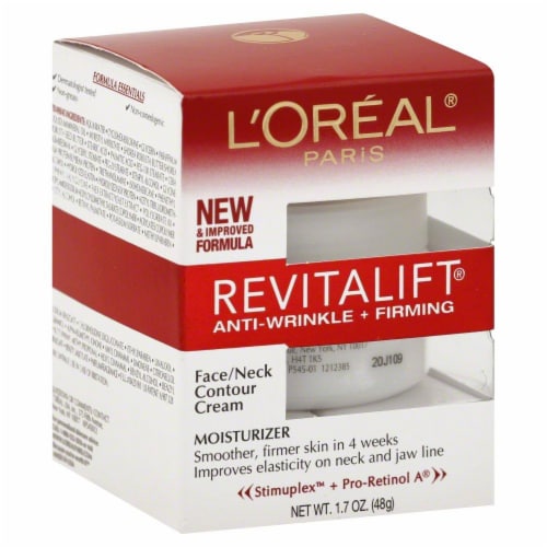 L'Oreal Paris Revitalift Anti-Wrinkle and Firming Face/Neck Contour Cream Perspective: front