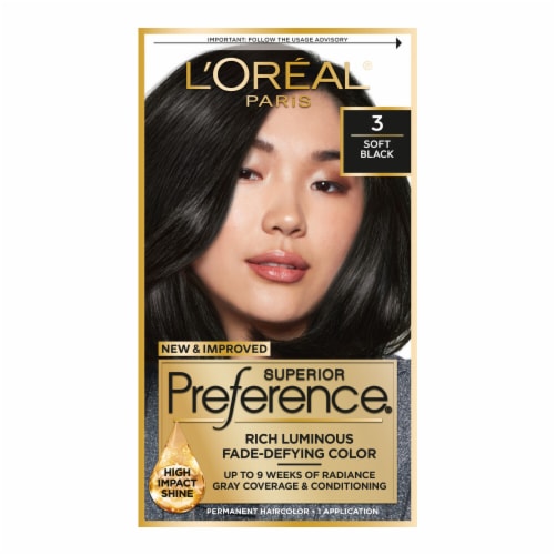 Qfc L Oreal Paris Superior Preference 3 Soft Black Natural Hair Color 1 Ct