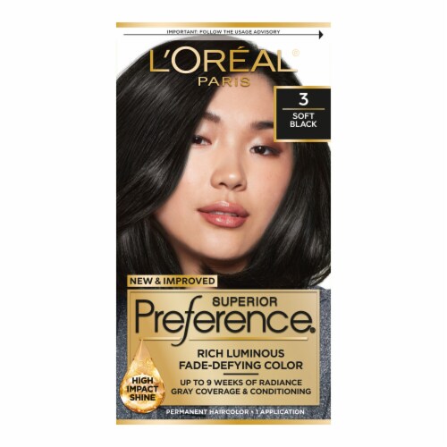 L Oreal Paris Superior Preference Permanent Hair Color 3 Soft Black 1.0 ct Harris Teeter