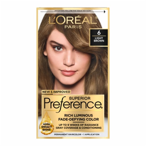 Kroger L Oreal Paris Superior Preference Natural Light Brown 6 Hair Color 1 Ct