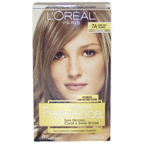 L'Oreal Paris Superior Preference 7A Dark Ash Blonde Permanent Hair ...