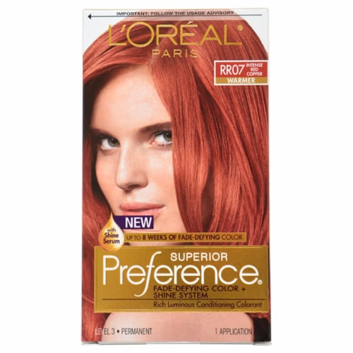 Superior Preference Fade-Defying Color - # RR07 Intense Red Copper -  Warmer, 1 Application - Kroger