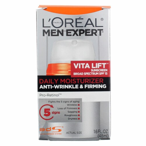 Dezelfde Heiligdom omdraaien L'Oreal Paris Men's Expert Vita Lift Anti-Wrinkle & Firming Daily  Moisturizer SPF 15, 1.6 fl oz - Kroger