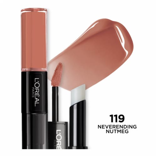 L'Oreal Infallible Pro Last 2 Step Lipstick 119 Never Ending Nutmeg Perspective: front