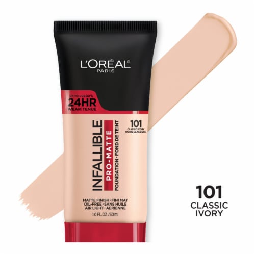 L'Oreal Paris Infallible Pro-Matte Foundation 101 Classic Ivory Perspective: front