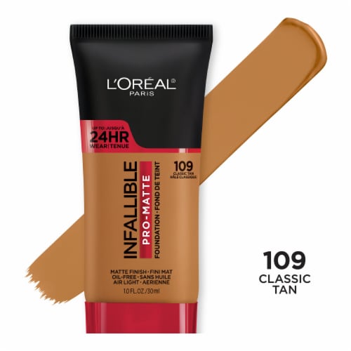 L'Oreal® Paris 109 Classic Tan Infallible Pro-Matte Foundation Perspective: front