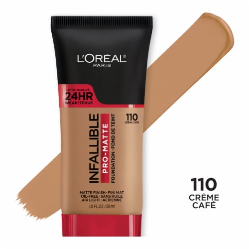 L'Oreal® Paris 110 Creme Cafe Infallible Pro-Matte Foundation Perspective: front
