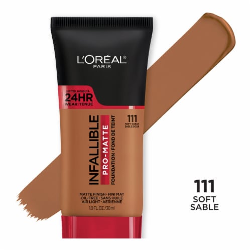 L'Oreal Paris 111 Soft Sable Infallible Pro-Matte Foundation Perspective: front