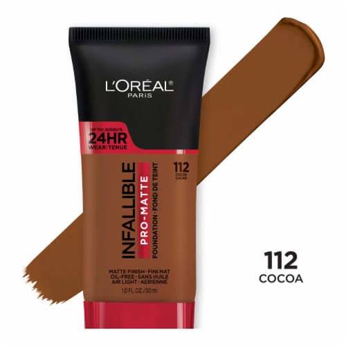 L'Oreal® Paris 112 Cocoa Infallible Pro-Matte Foundation Perspective: front