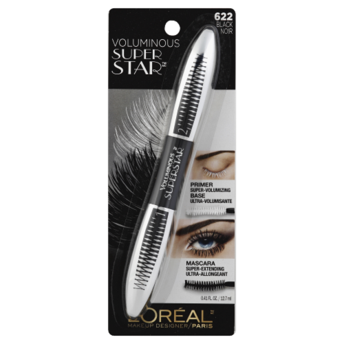 L'Oreal Paris Voluminous Superstar 622 Black Noir Mascara Perspective: front