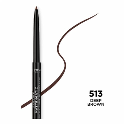 L'Oreal Paris Infallible Matte-Matic Mechanical Eyeliner 513 Deep Brown Perspective: front