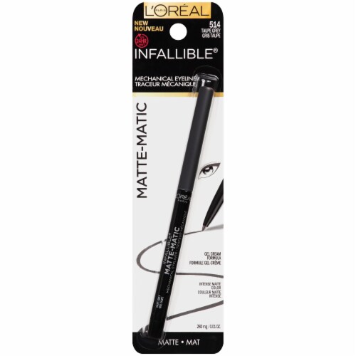 L'Oreal Paris Infallible Matte-Matic 514 Taupe Gray Mechanical Eyeliner Perspective: front