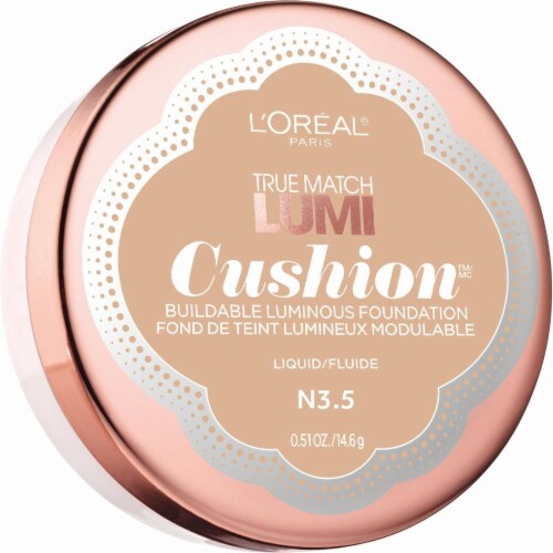 L'Oreal Paris True Match Lumi Cushion N3.5 Classic Buff Liquid Foundation Perspective: front