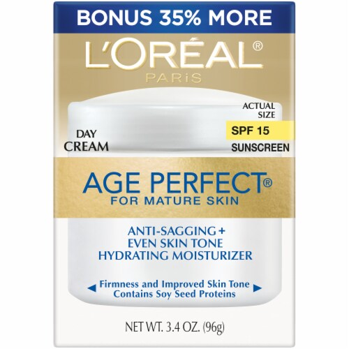 L'Oreal Paris Age Perfect Mature Skin Hydrating Moisterizer Day Cream with SPF 15 Perspective: front