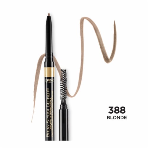 L'Oreal Paris Brow Stylist Definer 388 Blonde Waterproof Eyebrow Pencil Perspective: front