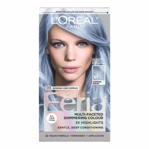 Kroger L Oreal Paris Feria Smokey Pastels P1 Smokey Blue Hair