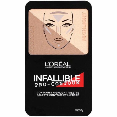 L'Oreal Paris Infallible Pro-Contour Light Palette Perspective: front