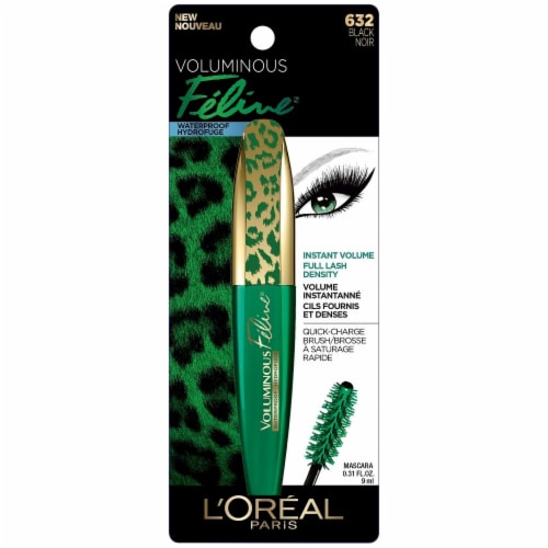 L'Oreal Paris Voluminous Feline 632 Waterproof Black Mascara Perspective: front