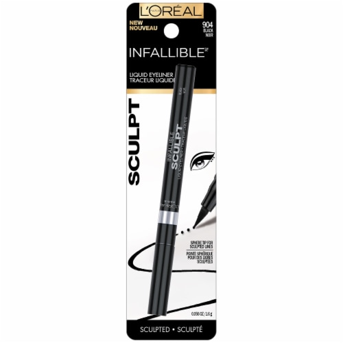 L'Oreal Paris Infallible Sculpt 904 Black Liquid Eyeliner Perspective: front