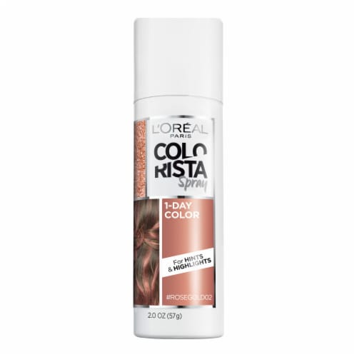 L'Oreal Paris Colorista ROSEGOLD Hair Makeup Temporary 1-Day Hair Color  Spray,  oz - Fred Meyer