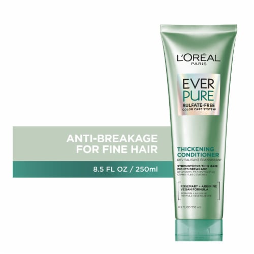 L'Oreal Paris EverPure Thickening Conditioner Sulfate Free for Fortifying Fine Hair Perspective: front