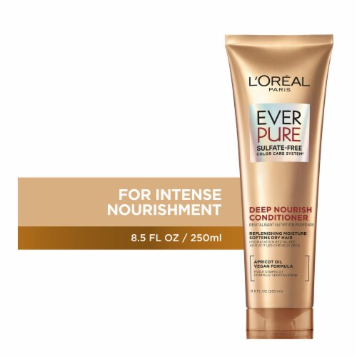 L'Oreal Paris EverPure Deep Nourish Conditioner Sulfate Free for Dry Hair Perspective: front