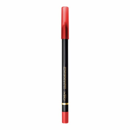 L'Oreal Paris Colour Riche Matte Lip Liner 100 Matte in Manhattan Perspective: front