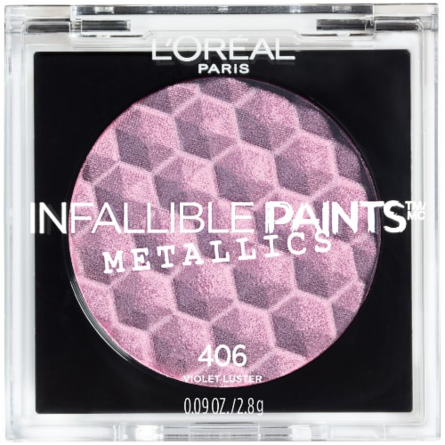 L'Oreal Paris Infallible Paints Metallics Riche Eye Shadow - 406 Violet Luster Perspective: front