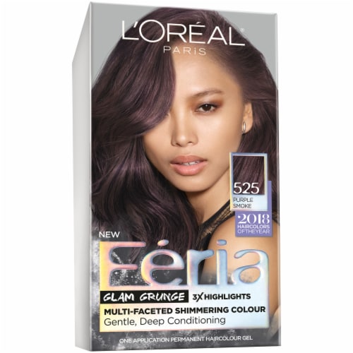 L'Oreal Paris Feria 525 Purple Smoke Hair Color, 1 ct - Mariano's