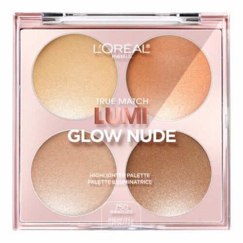 L'Oreal® Paris 750 Sunkissed True Match Lumi Glow Nude Highlighter Palette Perspective: front