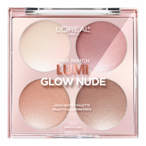 L'Oreal® Paris 760 Moonkissed True Match Lumi Glow Nude Highlighter Palette Perspective: front